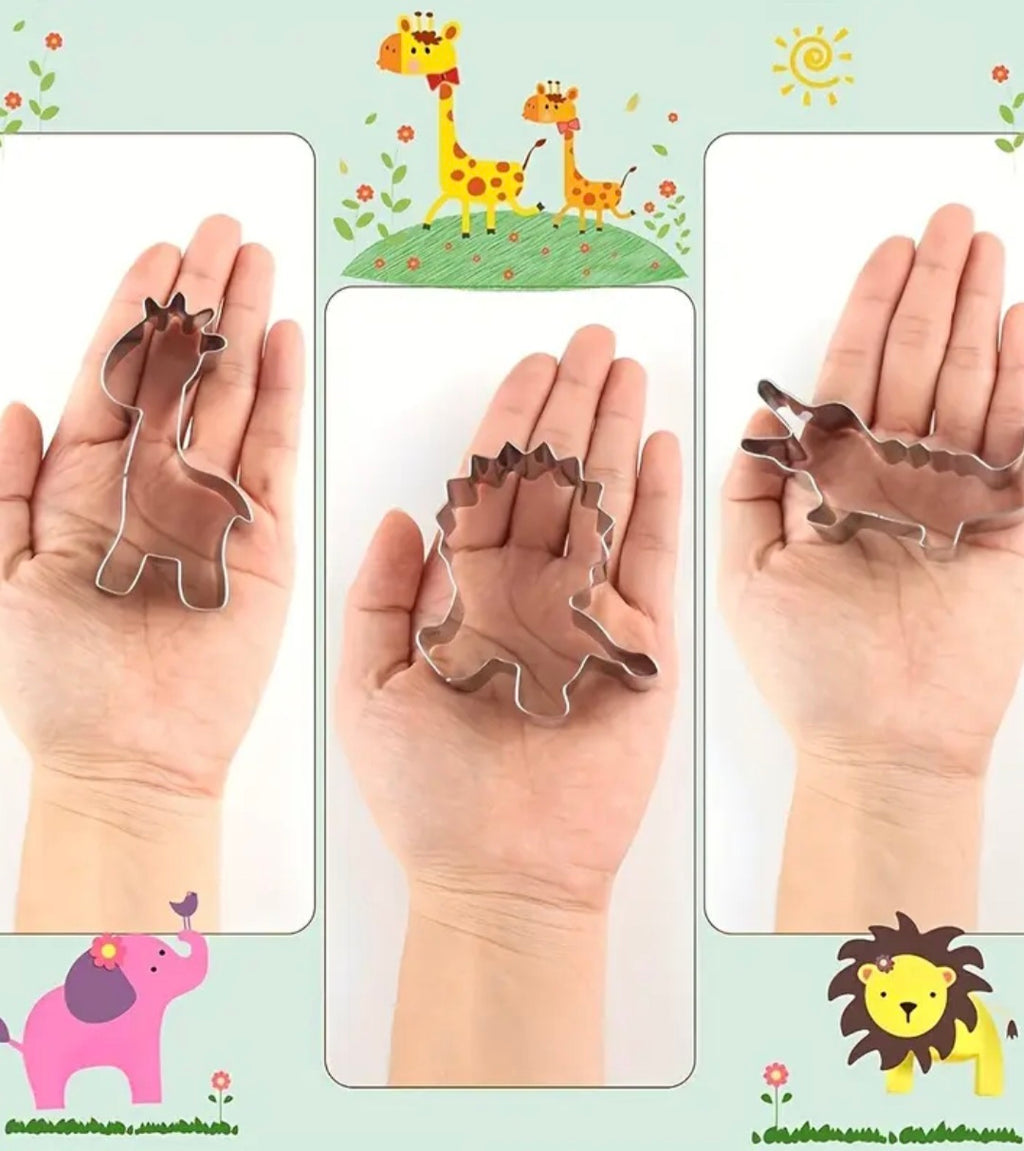 12er Set Weinachts Backformen Edelstahl Tiere