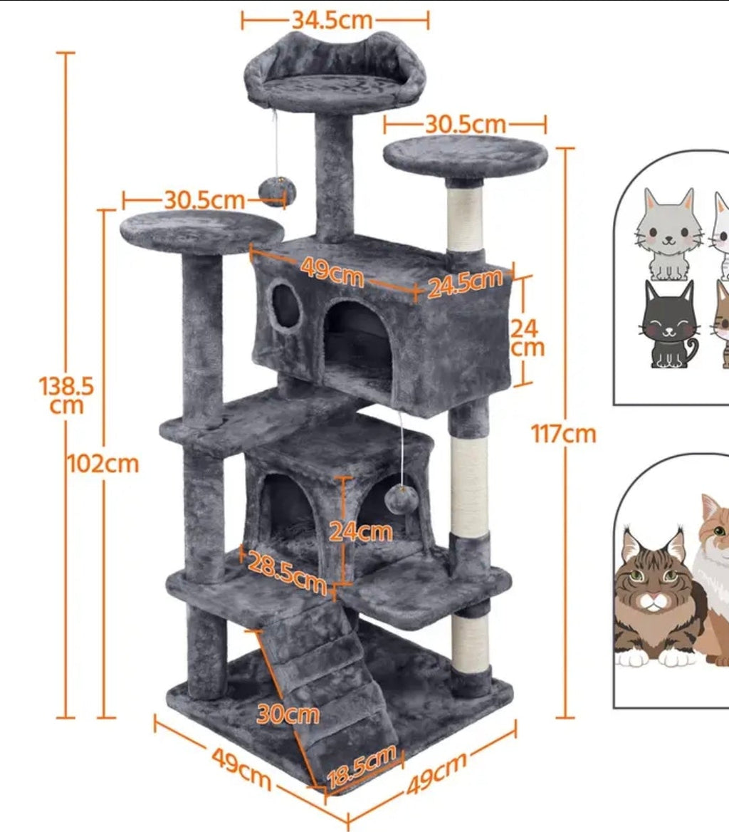 Katzenkratzbaum in 8 Farben