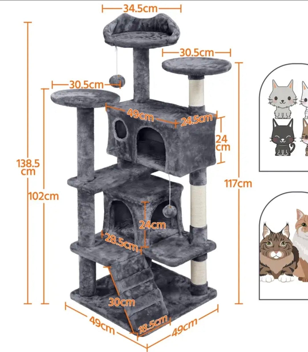 Katzenkratzbaum in 8 Farben