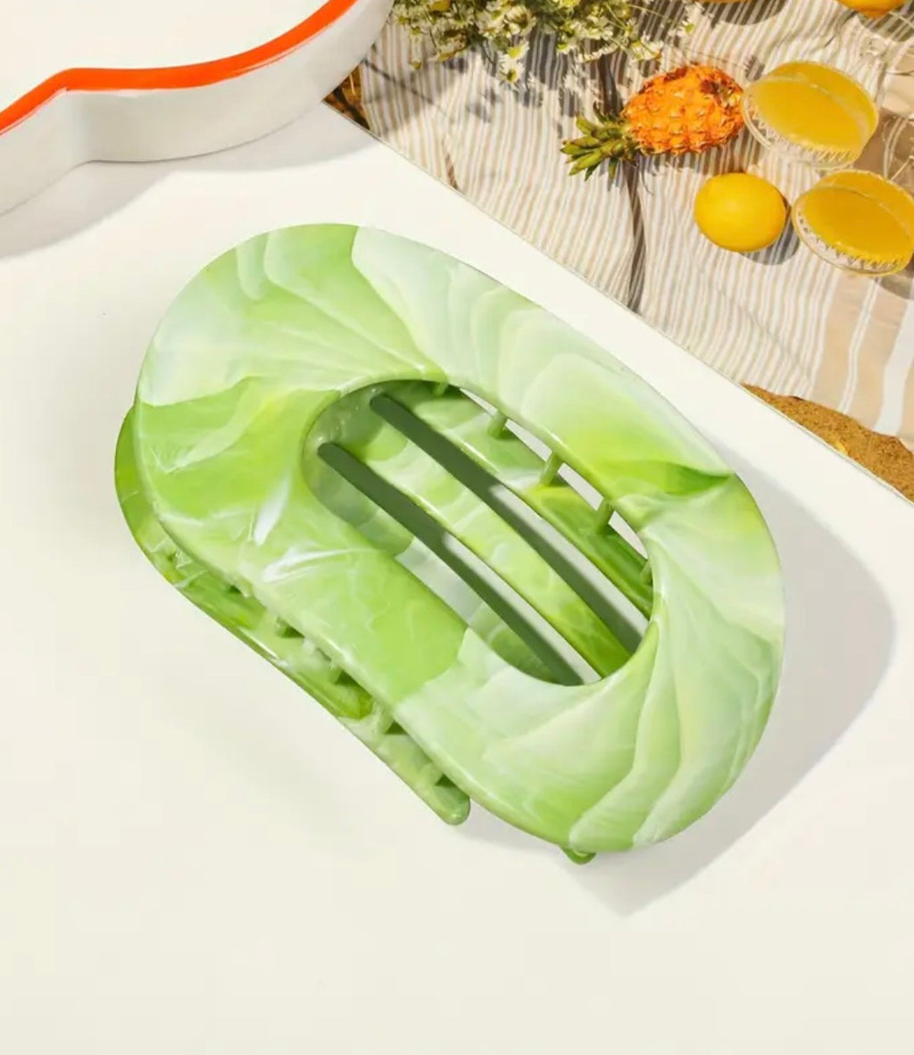 8 Stück Süßigkeitenfarbene Marmorierte Flache Hochwertige Premium-Klauenklammern