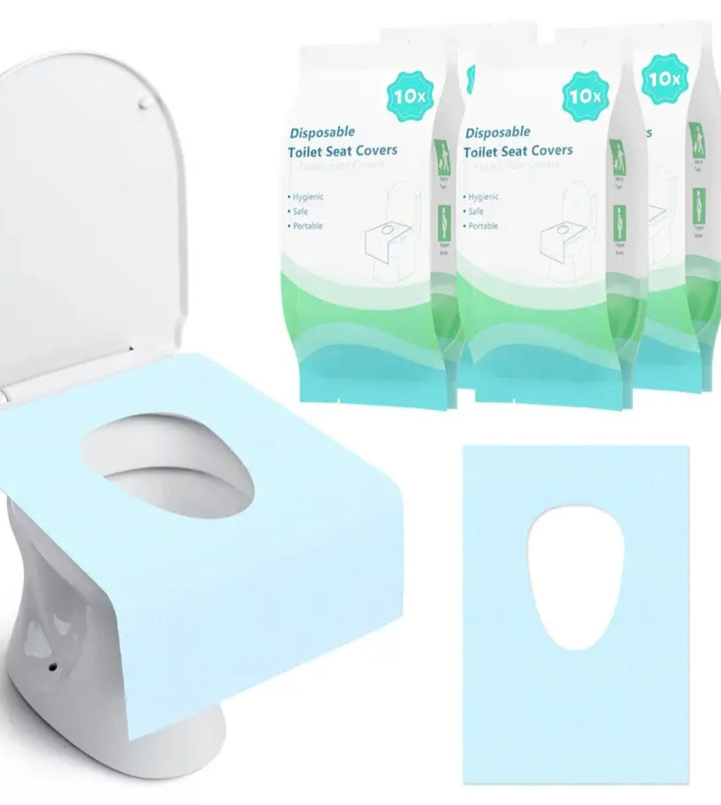 50er Einweg-Toilettenbezüge Rutschfest mit Kleber spülbar