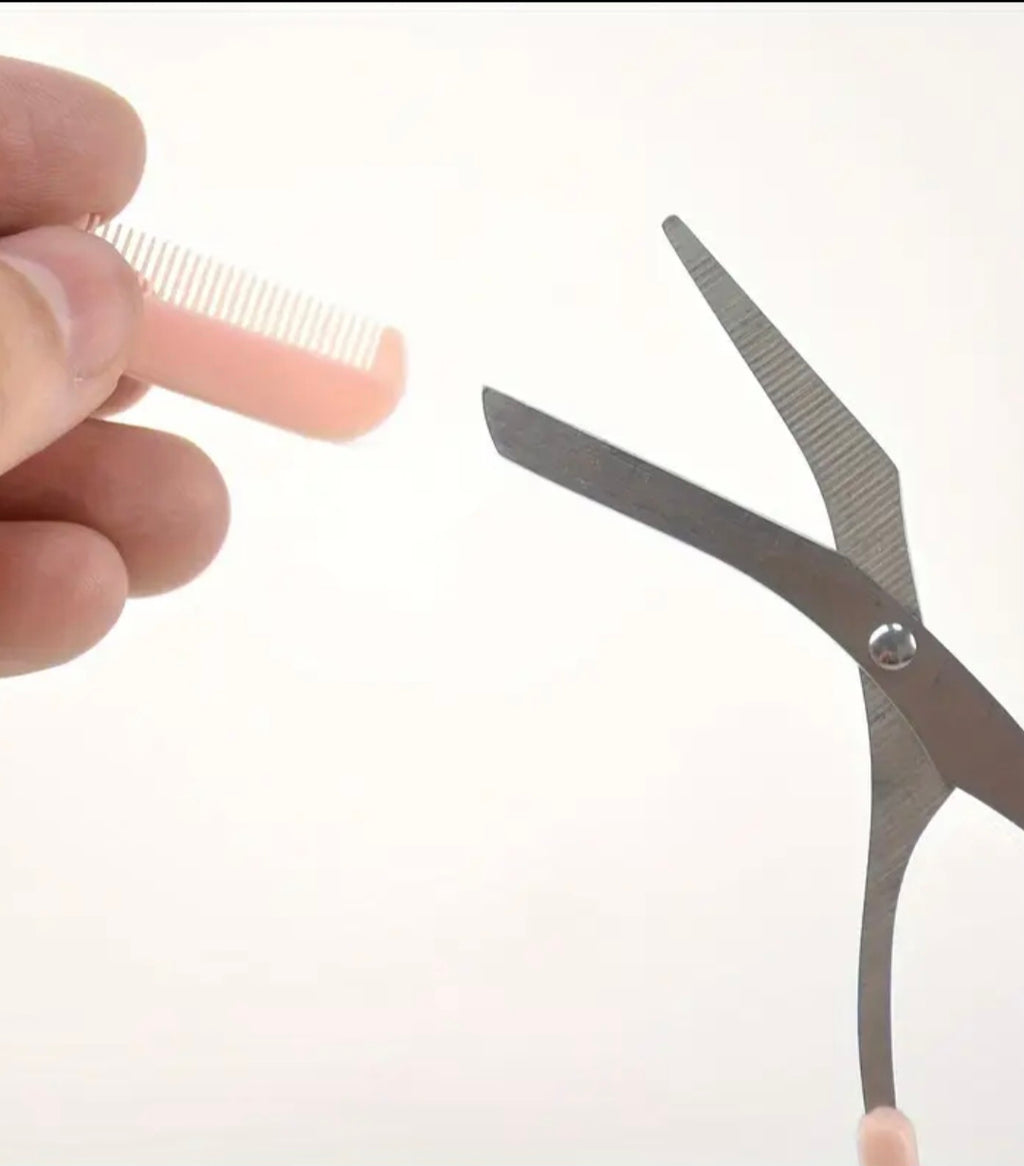 Augenbrauen Schere Edelstahl in 2 Farben