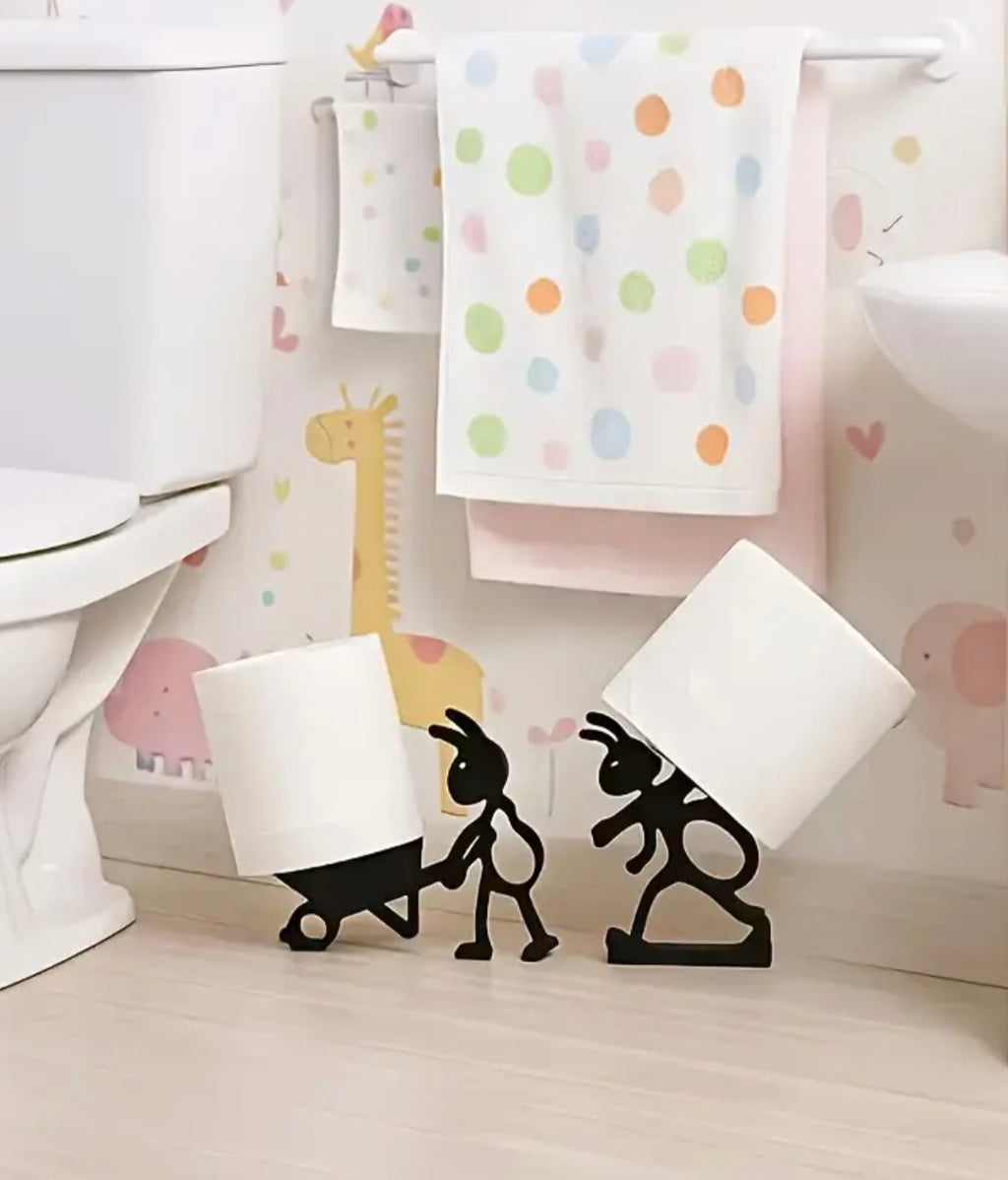 2er Set Ameisen Toilettenpapier Halter