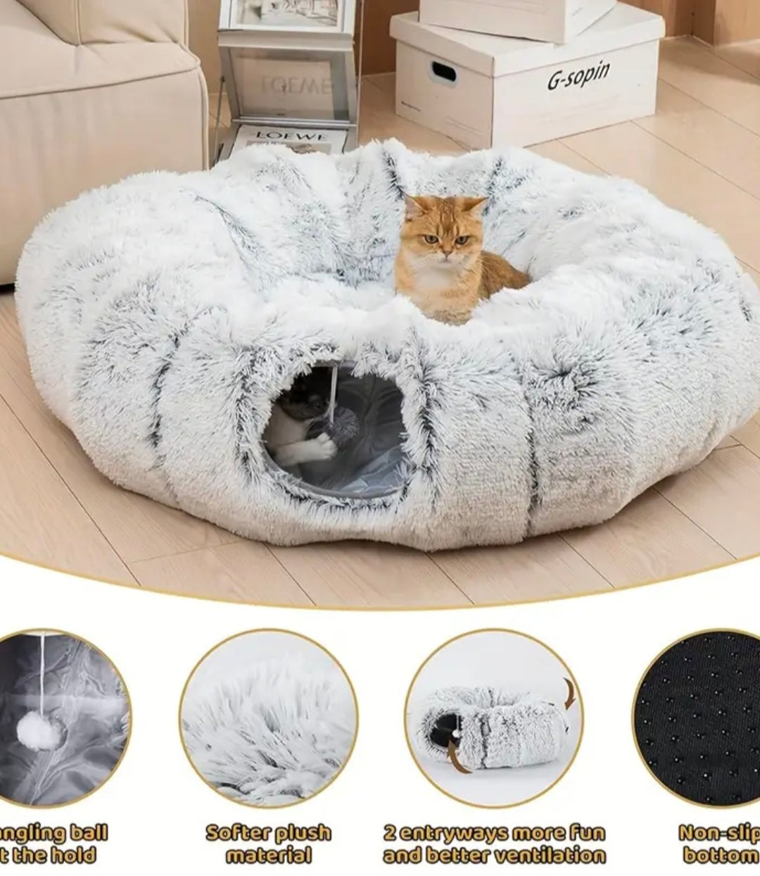 Katzenbett Tunnel 4in1