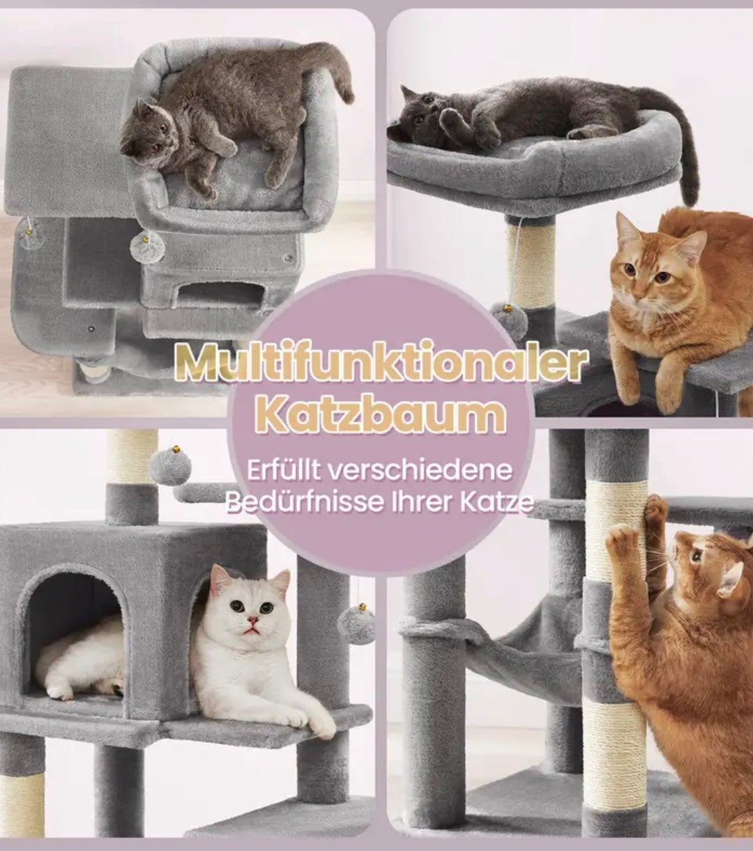 Kratzbaum in 2 Farben