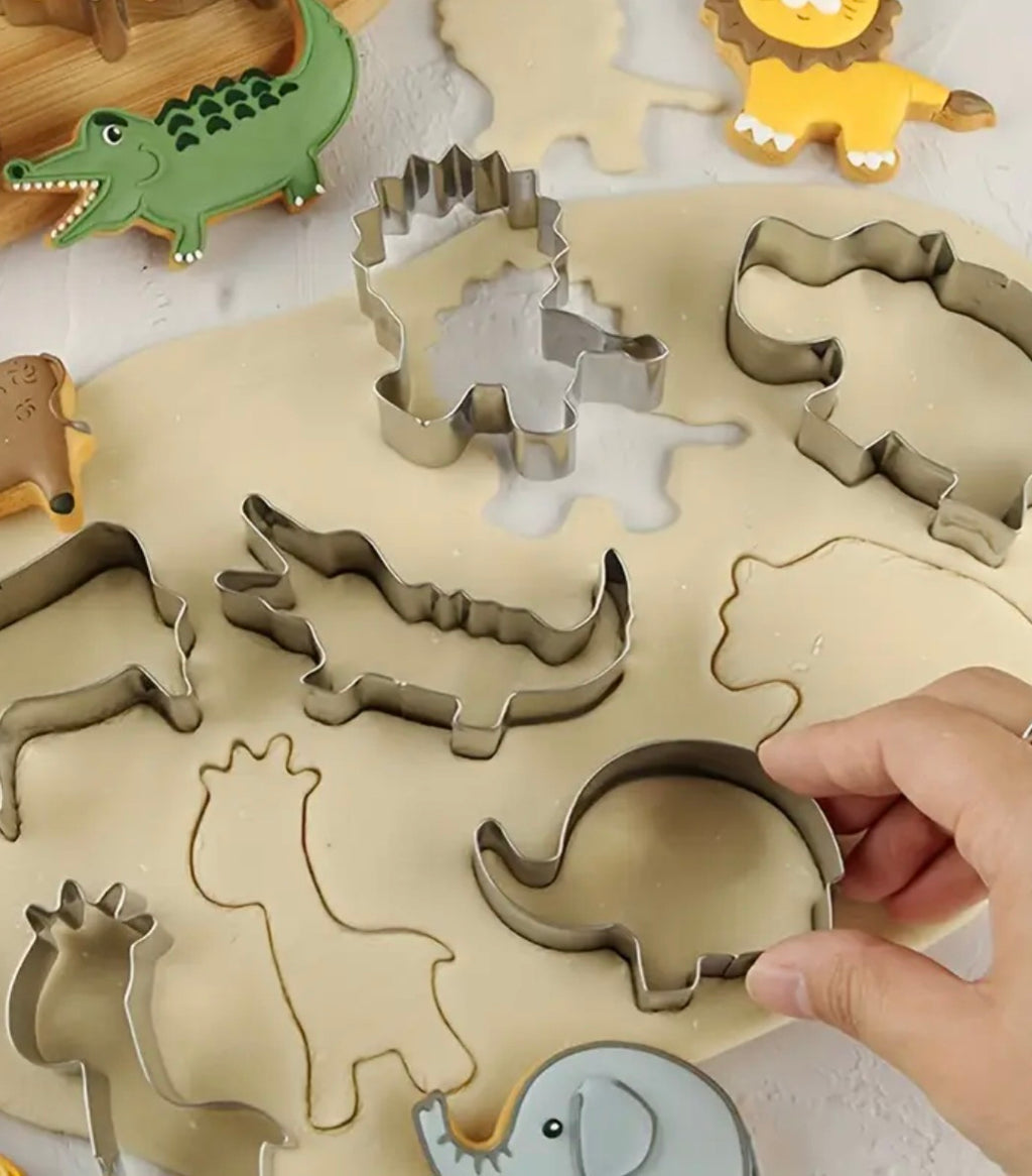 12er Set Weinachts Backformen Edelstahl Tiere