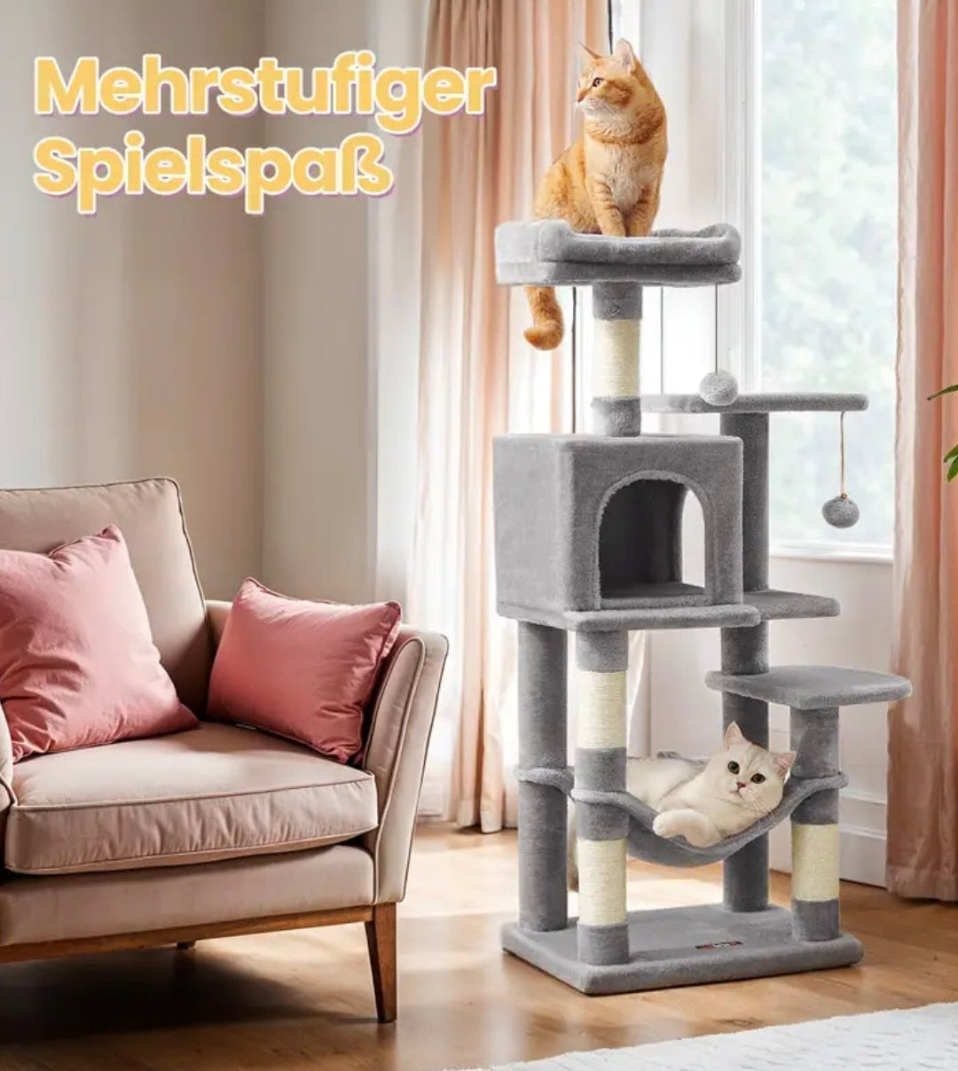 Kratzbaum in 2 Farben