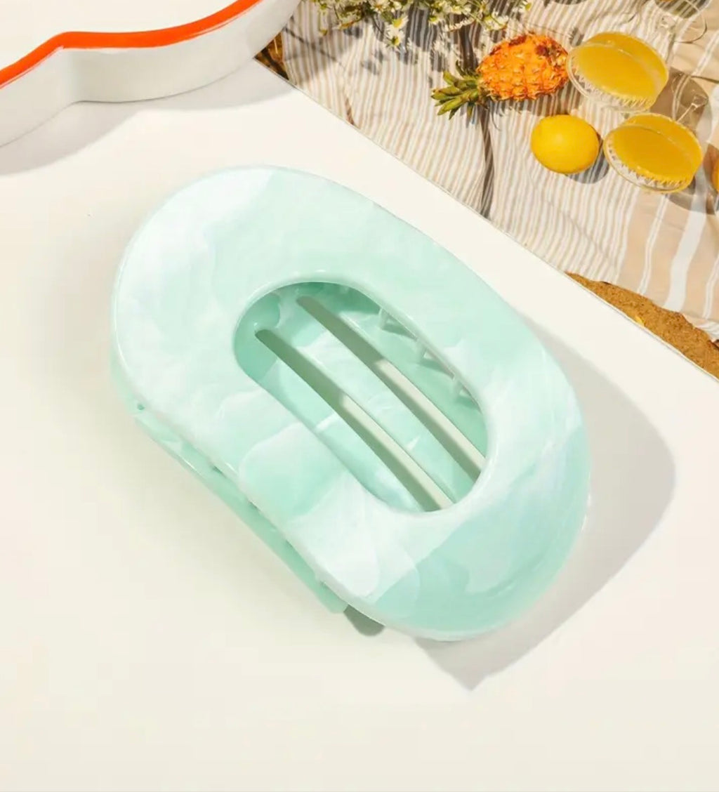 8 Stück Süßigkeitenfarbene Marmorierte Flache Hochwertige Premium-Klauenklammern