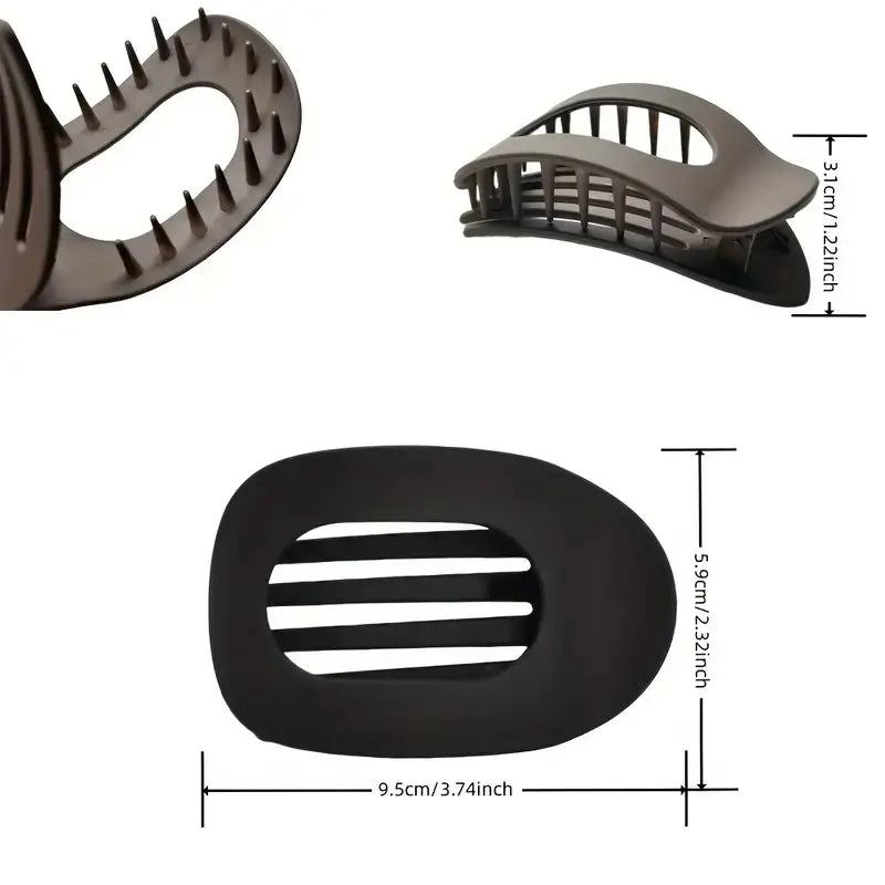 4er Set Haarklammer flach, kein Störender Clip